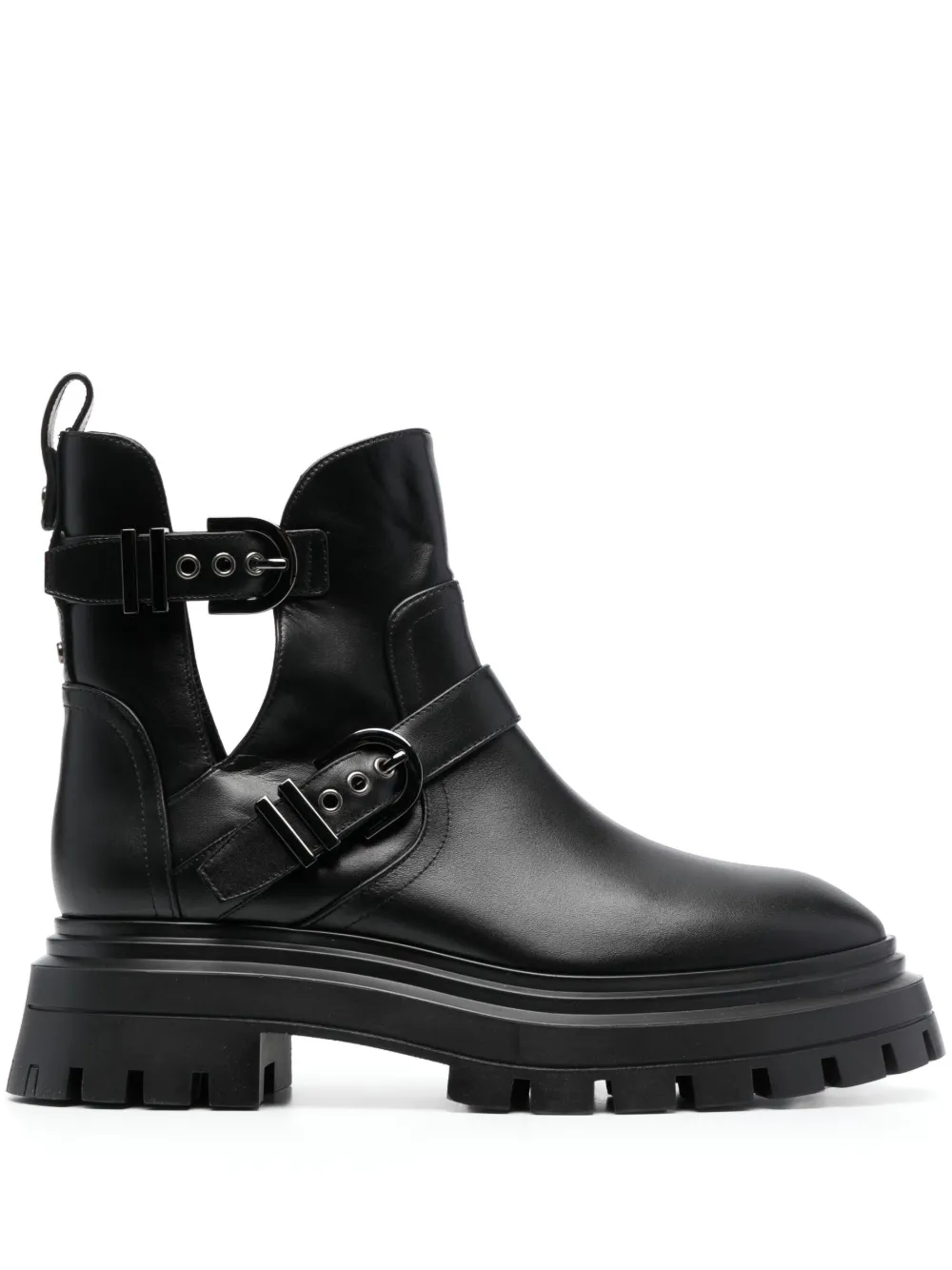 Ботинки с пряжкой Stuart Weitzman, черный
