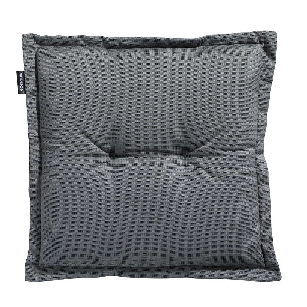 

Подушка на сиденье Madison Rib 50 x 50 см поликоттон серый, цвет: серый