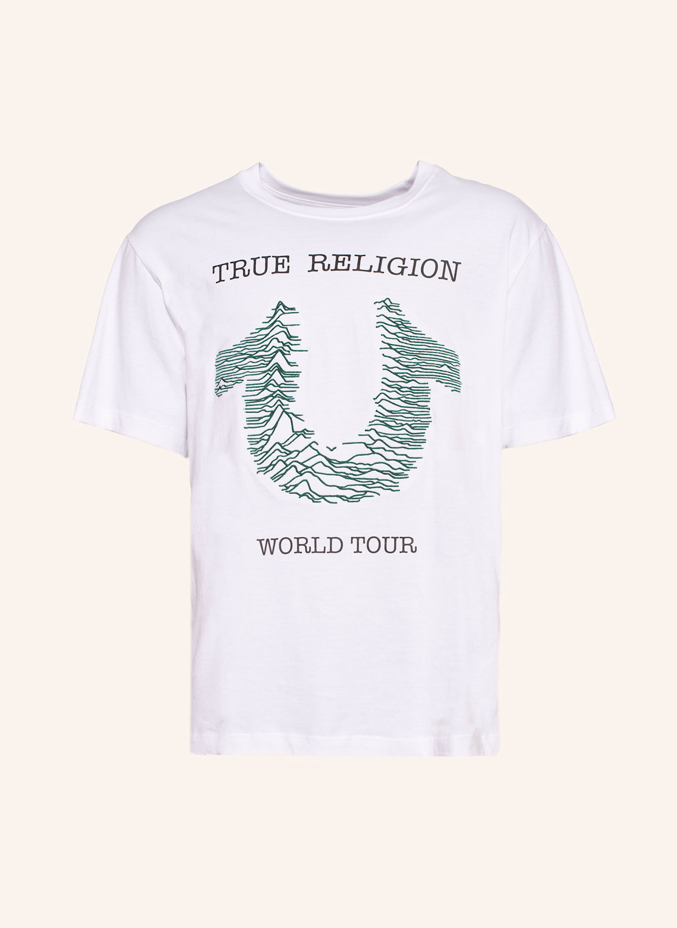 

Футболка с надписью "Радиоволна" True Religion, белый