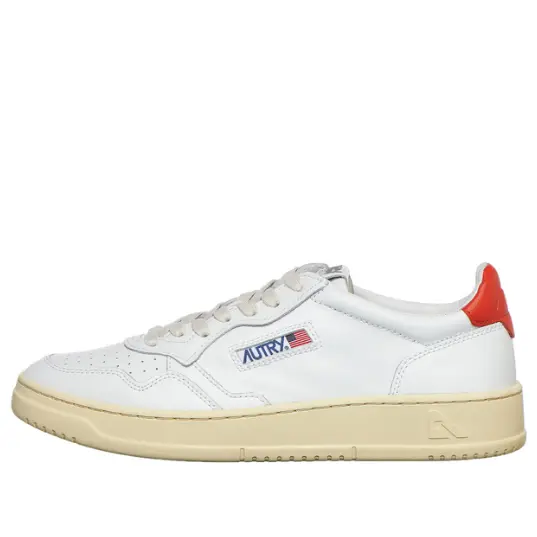 

Кроссовки medalist leather low 'white orange' Autry, белый