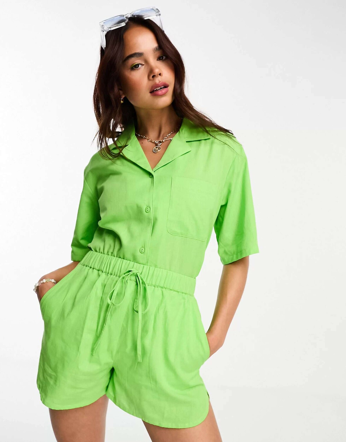 

Короткое пляжное белье Esmee Exclusive зеленого цвета Esmée