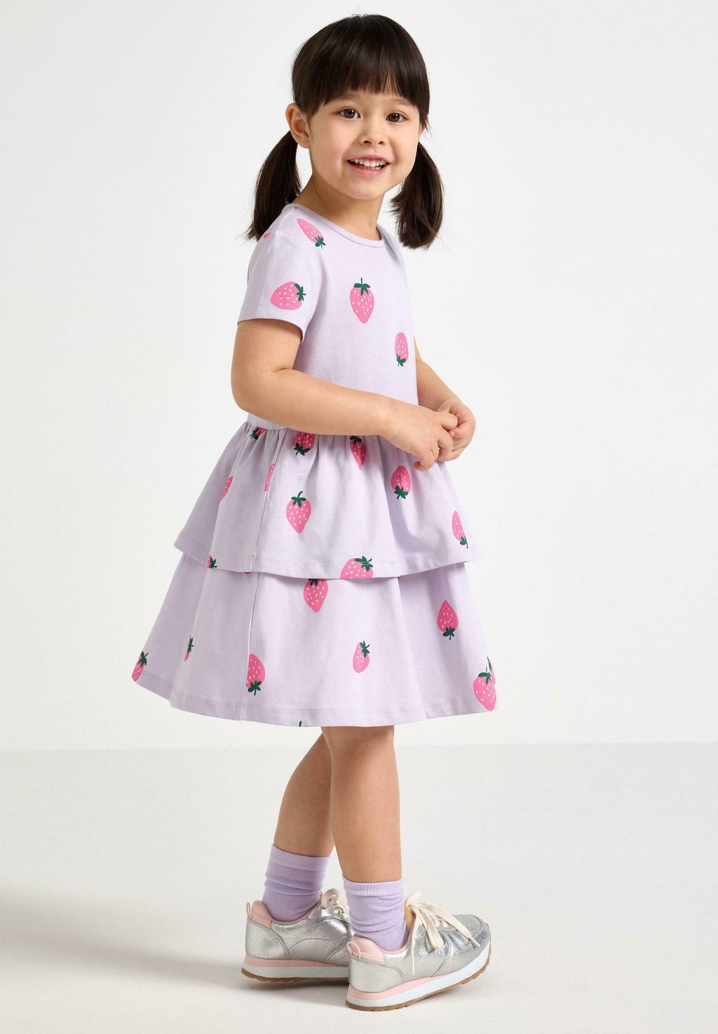 

Платье из джерси SHORT-SLEEVED Lindex, сиреневый