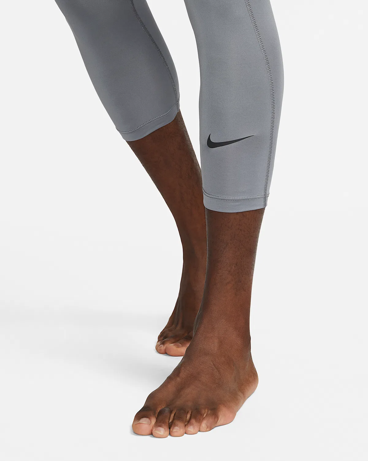 Мужские фитнес-лосины Nike Pro Dri-FIT 3/4, Smoke Grey/Black — фото 4