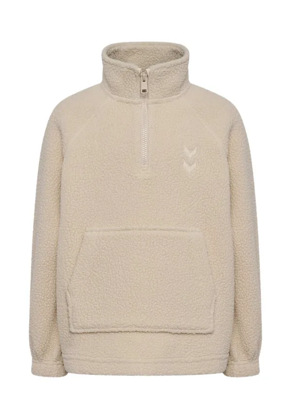 Флисовый джемпер martini с половинной молнией Hummel, Oatmeal
