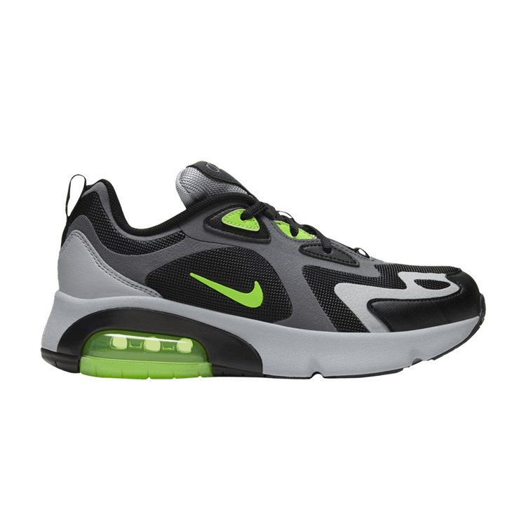 

Кроссовки Nike Air Max 200 GS 'Grey Electric Green', серый