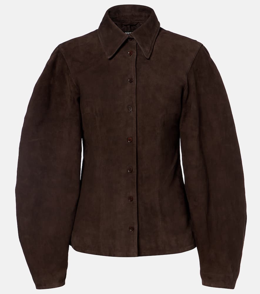 

Замшевая рубашка Rotate, Chocolate Brown