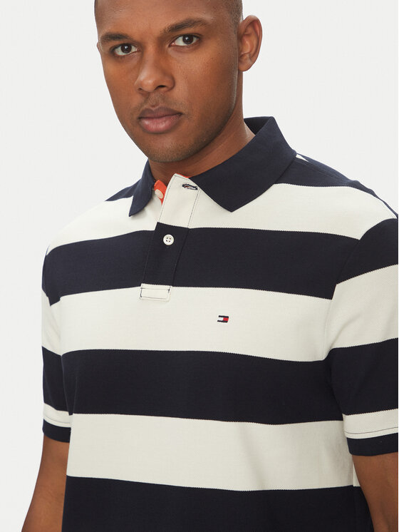 Рубашка поло стандартный крой MW0MW39045 Tommy Hilfiger, синий — фото 4