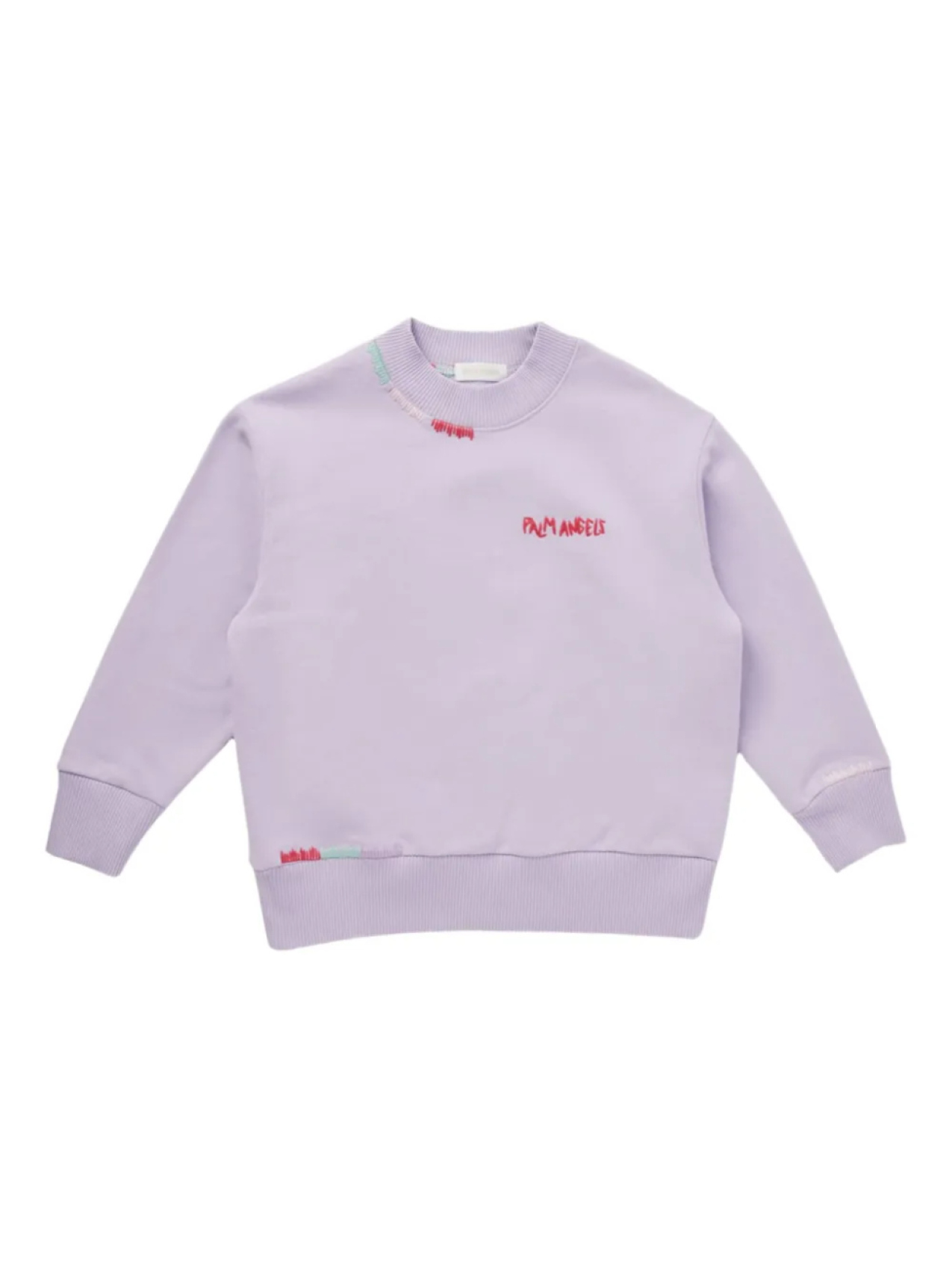 

Толстовка с вышитым логотипом Palm Angels Kids, фиолетовый