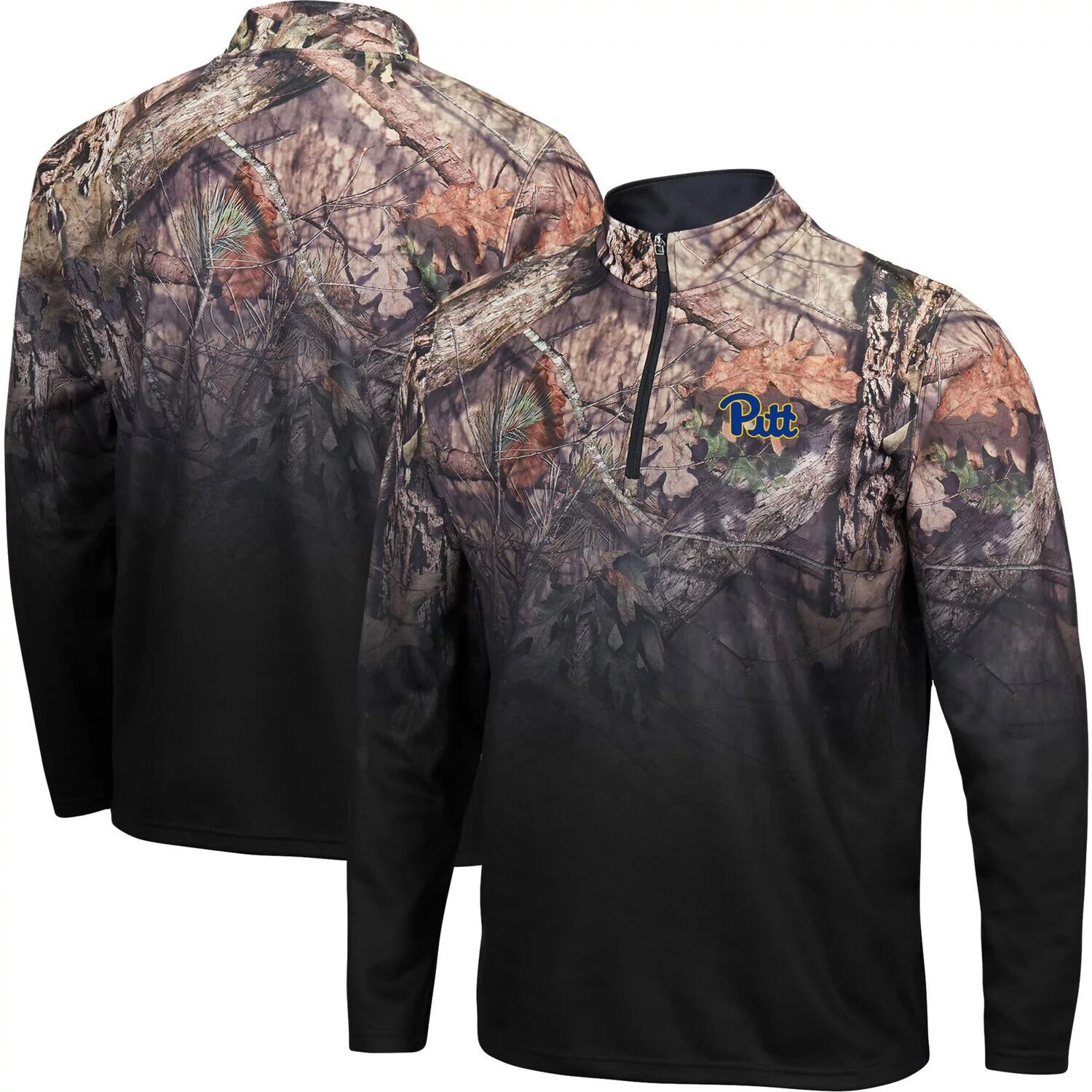 

Мужская черная куртка Pitt Panthers Mossy Oak Fleet II на молнии четверти Colosseum, Черный, Мужская черная куртка Pitt Panthers Mossy Oak Fleet II на молнии четверти Colosseum