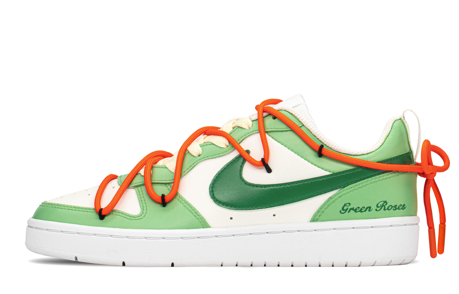 

Кроссовки Nike Court Borough Series Skateboard Shoes Women's Low-Top Beige Green