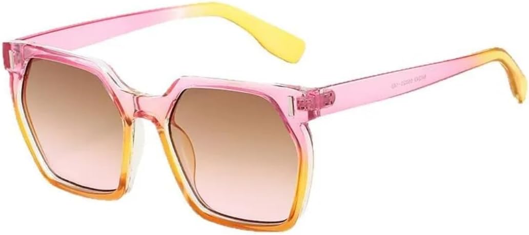 

Популярные модные квадратные солнцезащитные очки для женщин в стиле ретро с градиентной оправой и заклепками, защита от УФ-излучения UV400, для мужчин, для вечеринок, путешествий и пляжа TVTBBVV, Pink