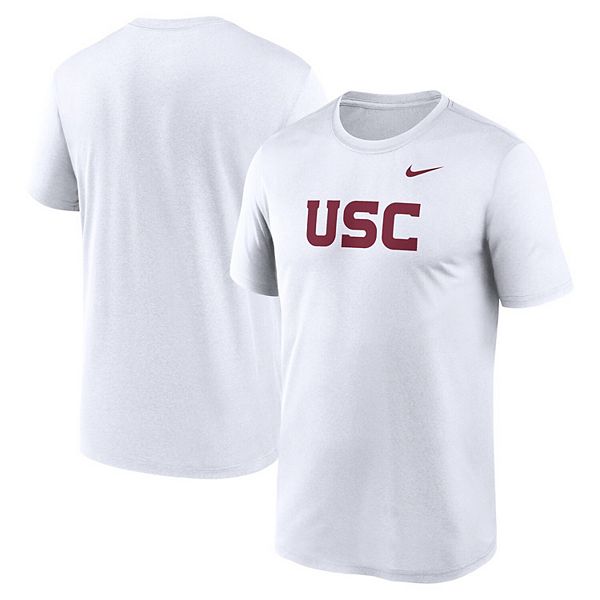 

Мужская белая футболка usc trojans primetime legend wordmark Nike
