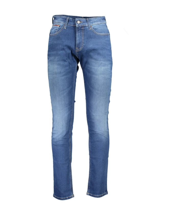

Синие хлопковые мужские джинсы зауженного кроя Scanton Tommy Hilfiger, синий