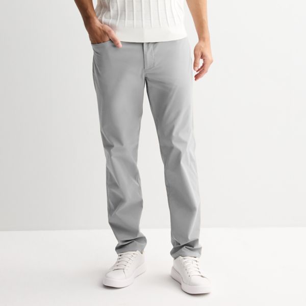 

Мужские брюки премиум-класса прямого кроя с пятью карманами Flx, цвет silver nickel