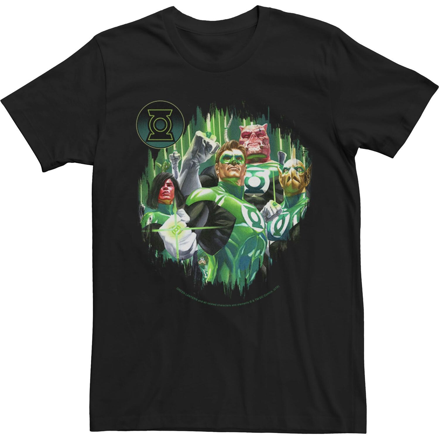 

Мужская футболка Green Lantern Corps Lanterns Comics Licensed Character