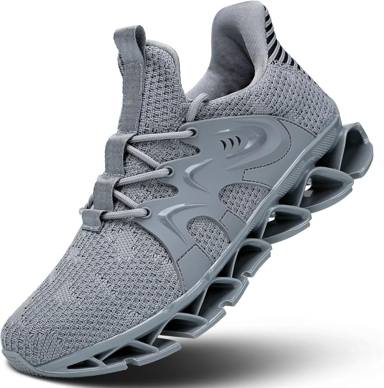 

Мужские кроссовки для ходьбы и бега, теннисные, повседневные, модные, удобные, с антискользящей подошвой, спортивные, для тренировок Luogoks, серый