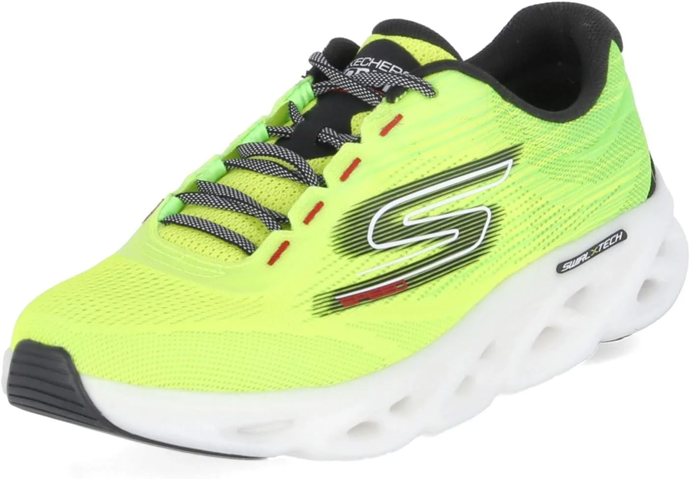 Мужские низкие кроссовки Skechers GO Run Swirl Tech Speed, желтая сетка, размер: 44, цвета на выбор: желтый, желтый — фото 2