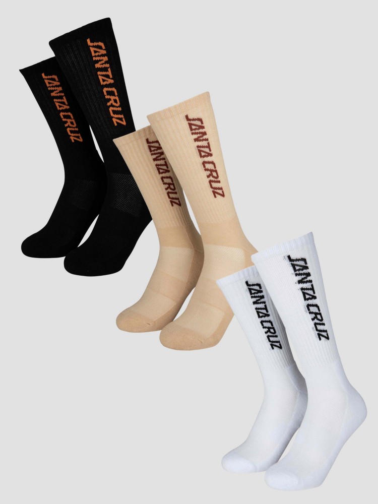 

Носки Santa Cruz Strip 3 Pack Socken, chalk/white/black