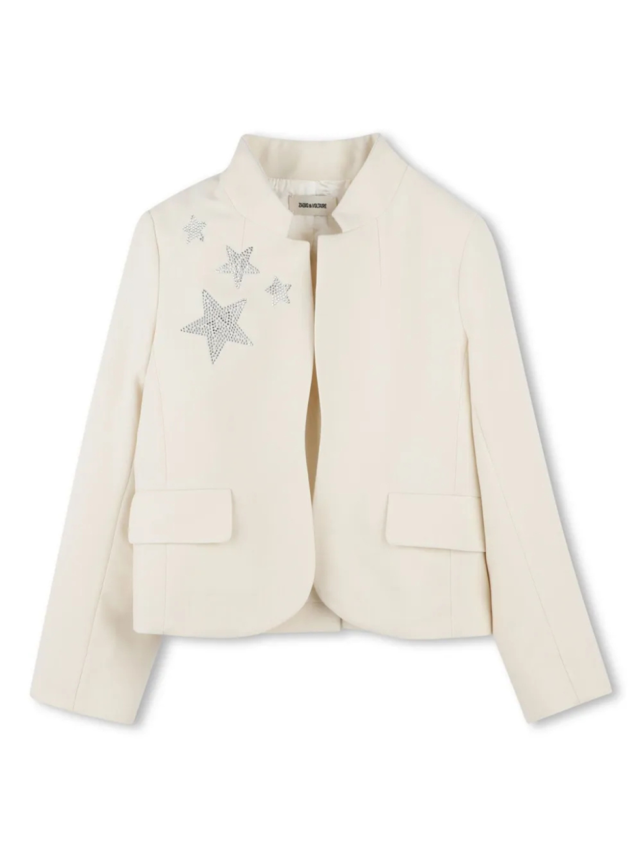 

Zadig & Voltaire Kids блейзер со стразами, нейтральный