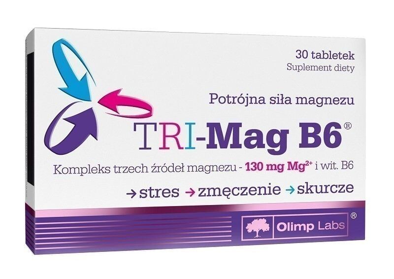 

Таблетки магния Olimp Tri-mag B6, 30 шт