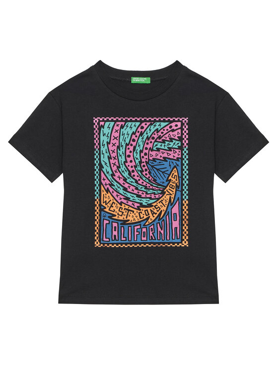 

Футболка обычного кроя 3I1XC10P7 United Colors Of Benetton, черный