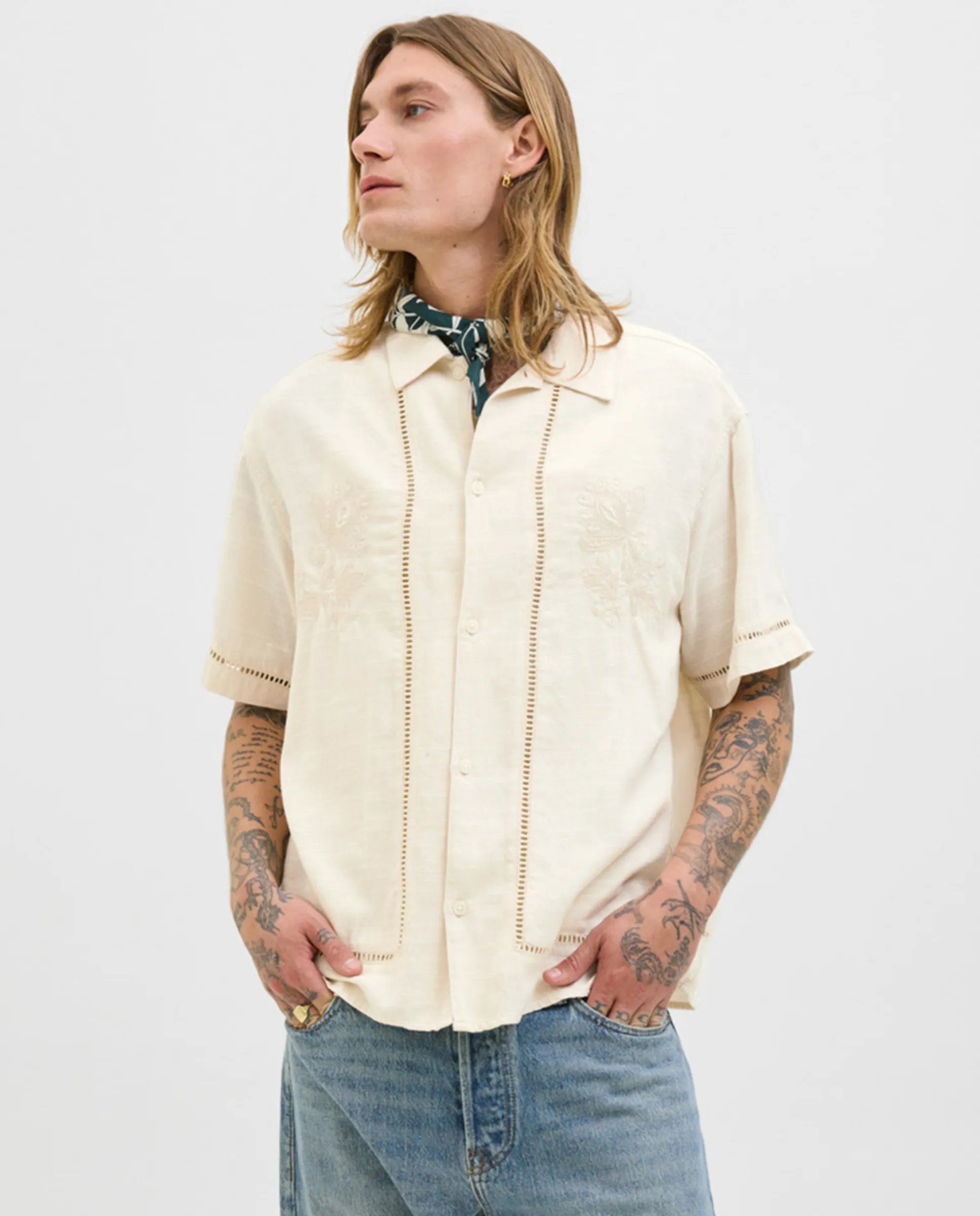 

Мужская футболка с коротким рукавом однотонная Jack & Jones, белый