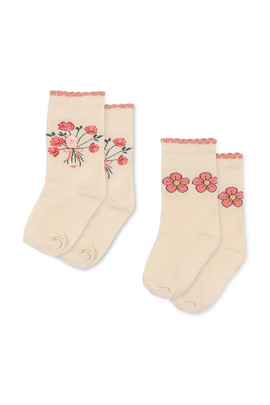 

Детские носки 2 шт. ROSE SOCKS 2 шт. Konges Sløjd, бежевый