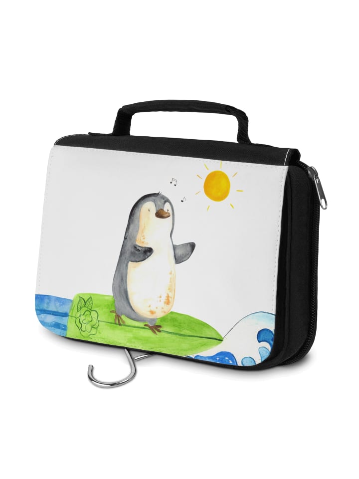 

Mr. & Mrs. Panda Косметичка Penguin Surfer без надписи, белого цвета