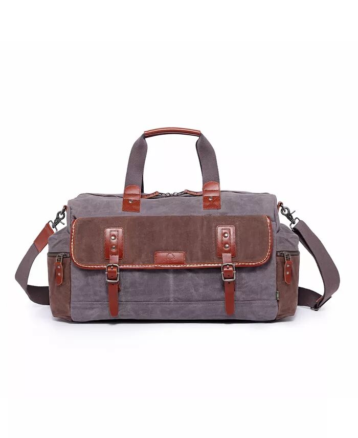 

Дорожная сумка из вощеного холста Stone Creek TSD BRAND, серый
