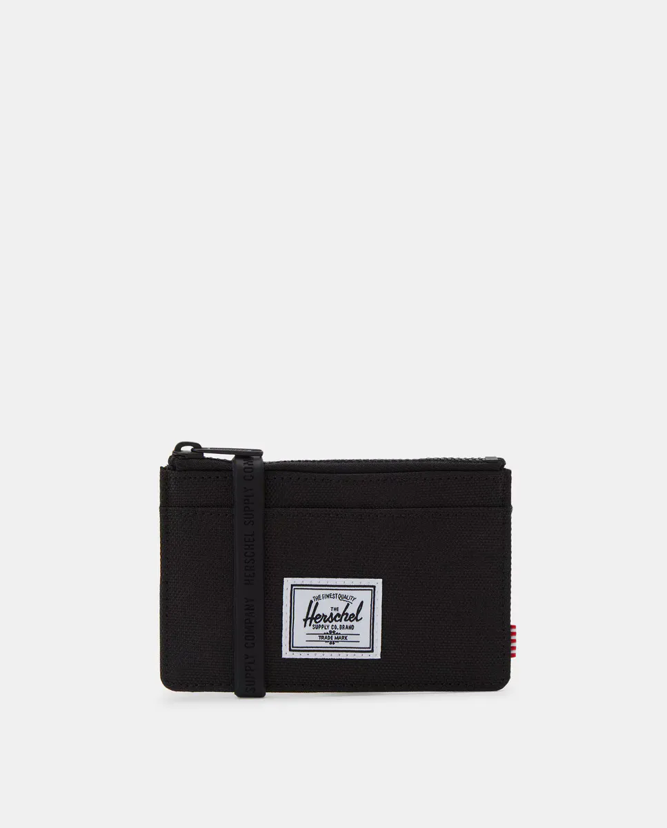 

Черная визитница Herschel Supply Oscar на молнии, черный