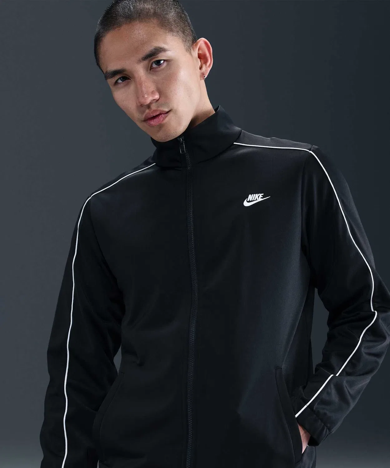 Спортивный костюм Nike Sportswear Club Poly-Knit, чёрный — фото 4