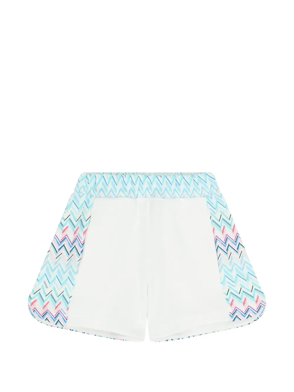Шорты с узором зигзаг Missoni Kids, белый