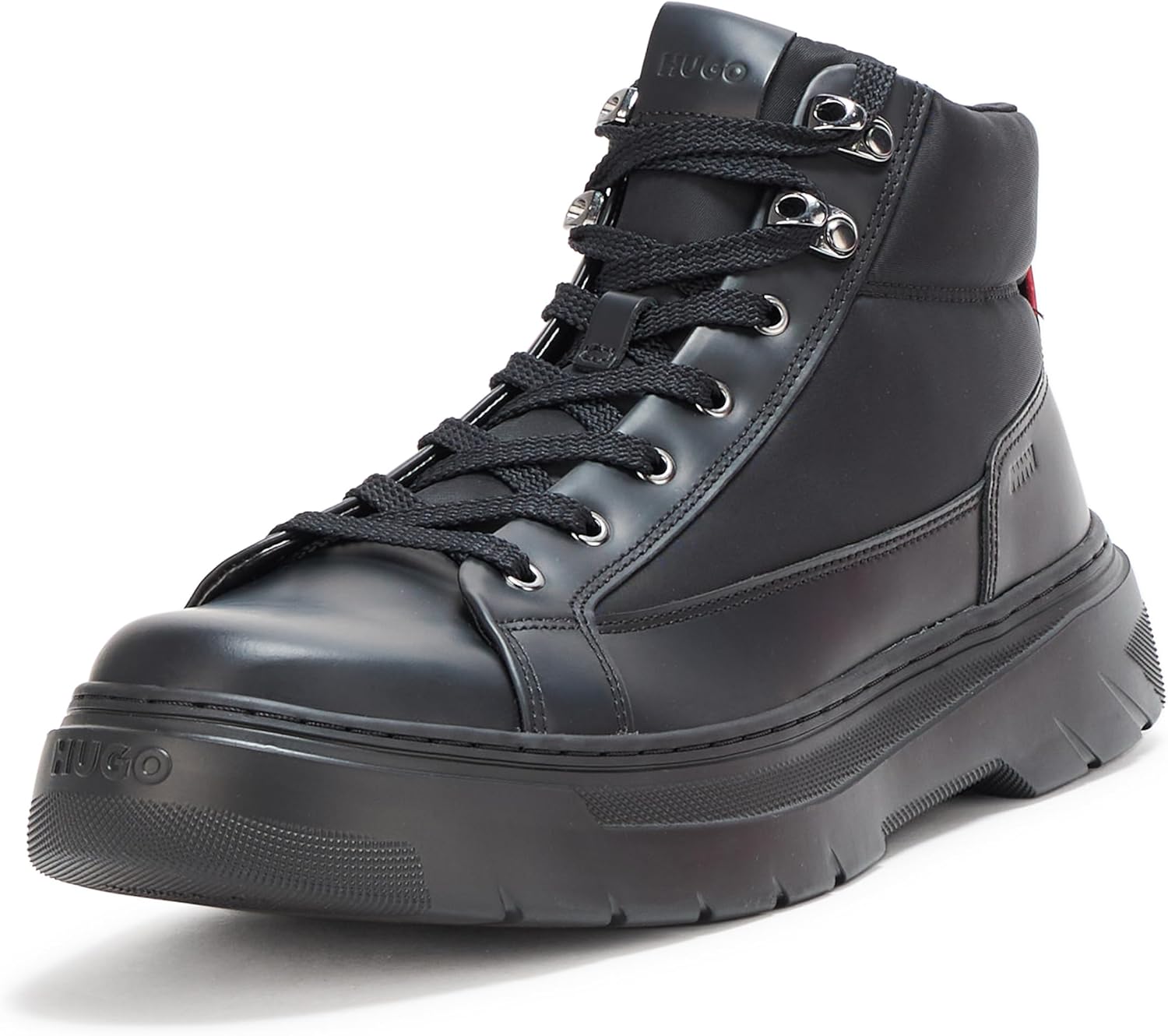 

Мужские ботинки HUGO Urian с шнуровкой, черный
