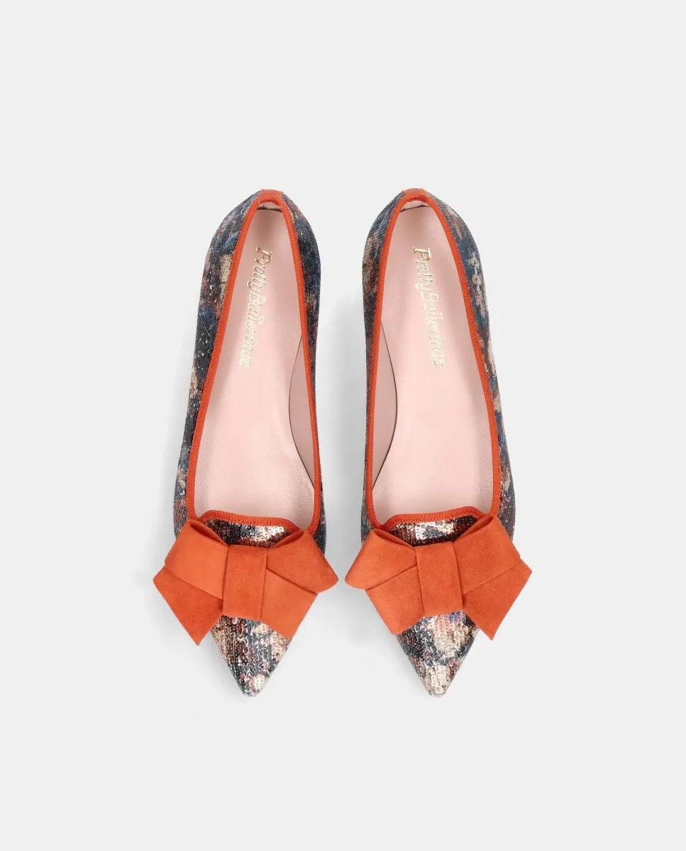 Женские лоферы Ella с пайетками и большой цветком Pretty Ballerinas — фото 2