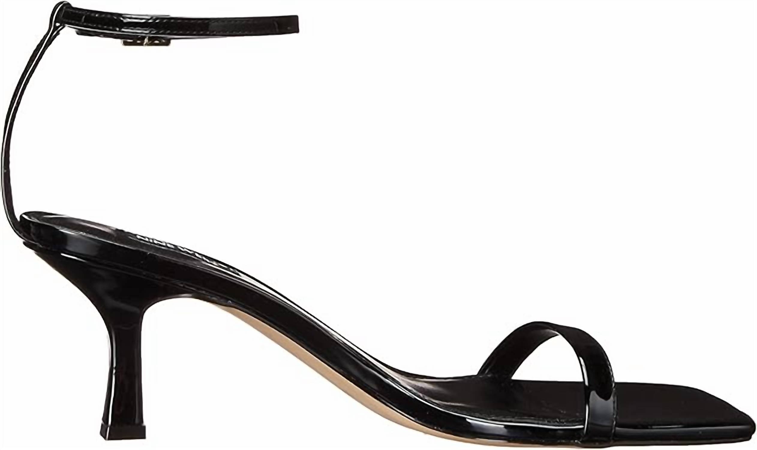 Женские черные босоножки Ripe 3 на низком каблуке Nine West — фото 2