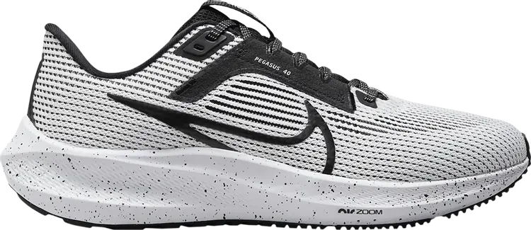 Кроссовки Wmns Air Zoom Pegasus 40 'White Black', черный