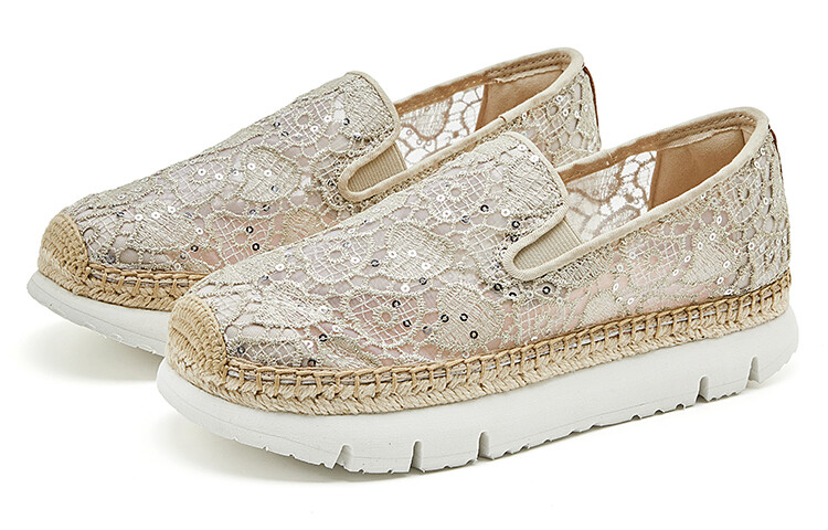 

Туфли женские повседневные Women's Casual Shoes Women's Low-Top Joy&Mario, золотой