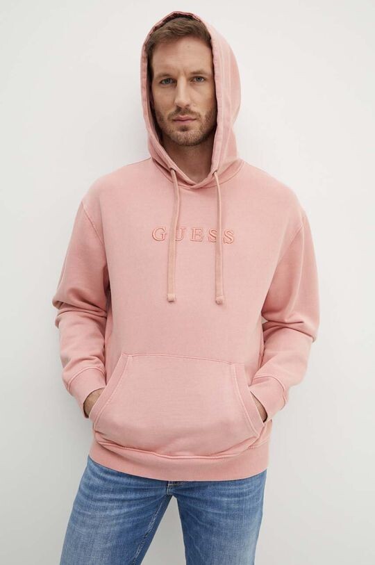 

Толстовка FINCH из хлопка Guess, розовый