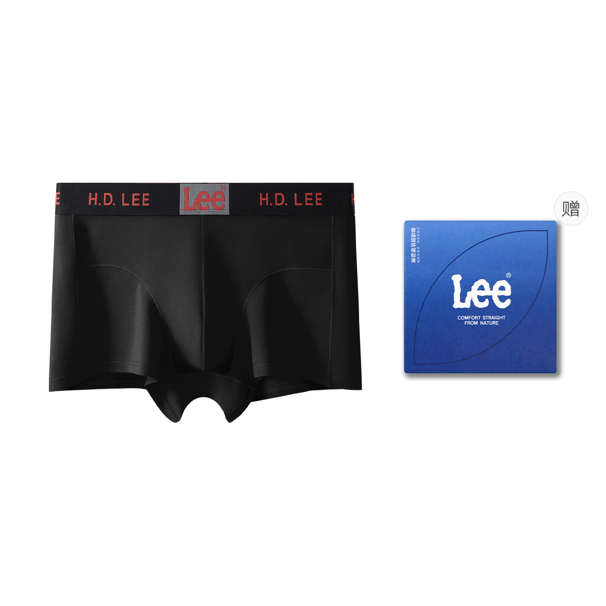 

Мужские трусы 2 штуки в подарочной упаковке Lee, черный
