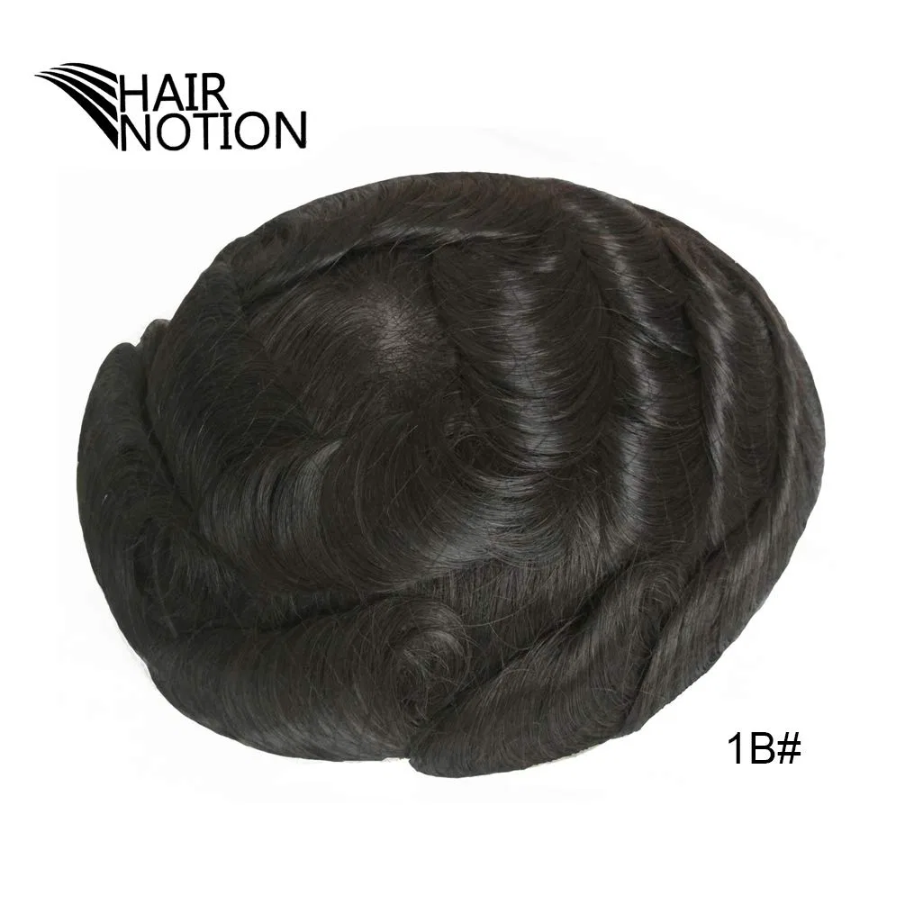 Мужской парик «French Lace Hair System» 8x10 от Hairnotion Hair Notion, 1B# — фото 3