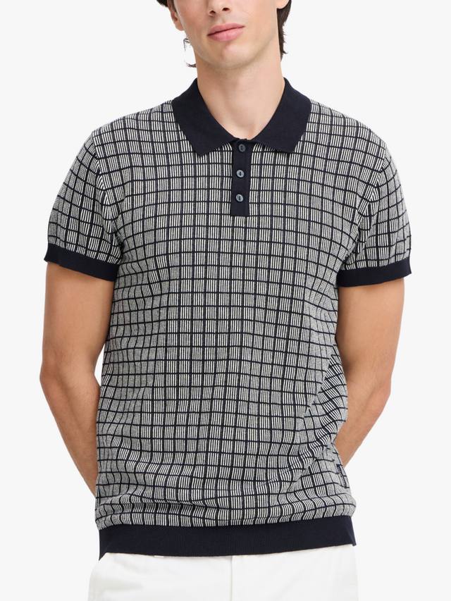 

Футболка-поло Walter Cotton Blend Regular Fit с короткими рукавами Casual Friday, Navy/Multi