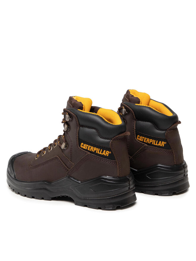Ботильоны на шнуровке CAT Footwear Striver Bump St S3 P725098, коричневый — фото 4