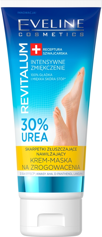 

Смягчающий крем Revitalum для пяток и ступней с разглаживающим эффектом Eveline Cosmetics, 75 мл