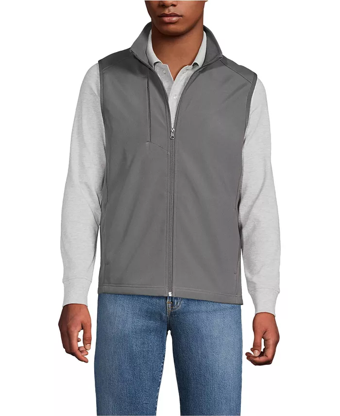 

Мужская куртка-жилет Soft Shell Lands' End, серый