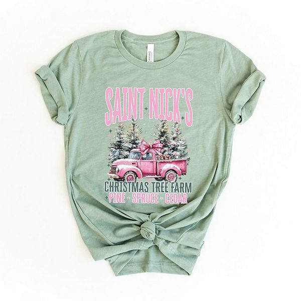 

Футболка с принтом Saint Nick's Farm Truck Simply Sage Market, Sage