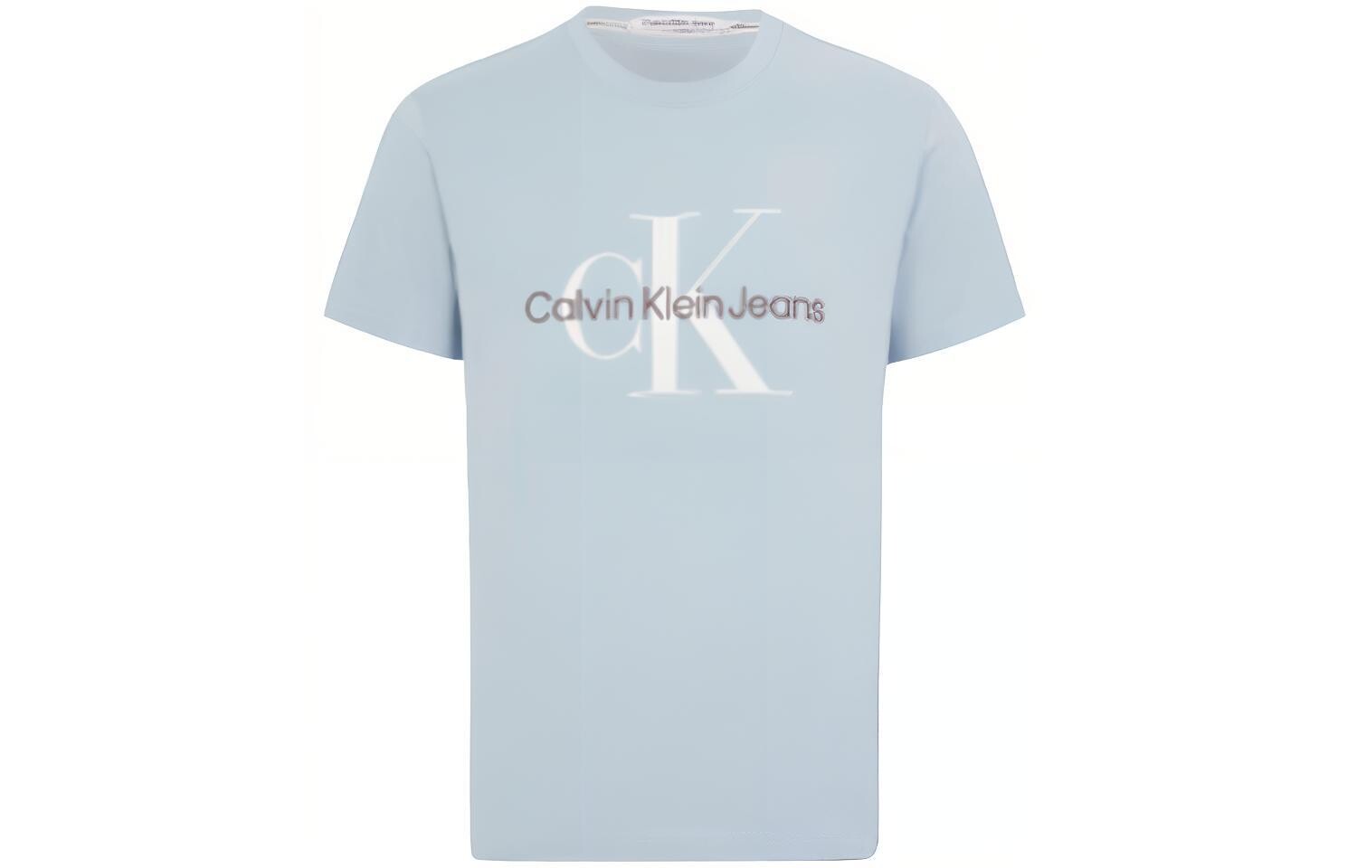 Футболка мужская небесно-голубая Calvin Klein, голубой