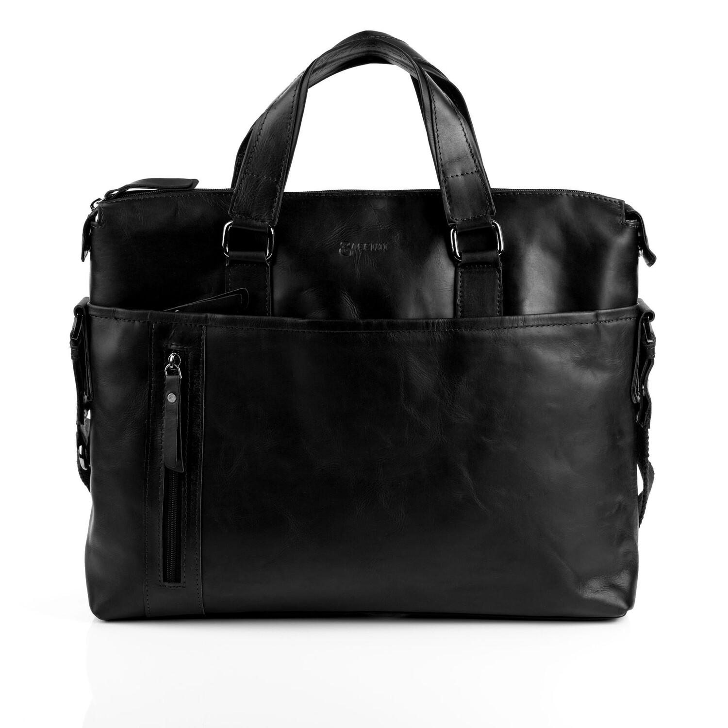 

Сумка для ноутбука BACCINI Leder 15 Leder Businesstasche Unisex LEANDRO, черный