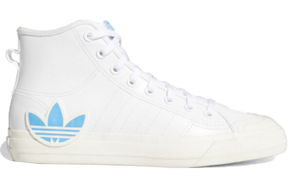 Кроссовки оригиналы nizza hi rf Adidas, белый — фото 2