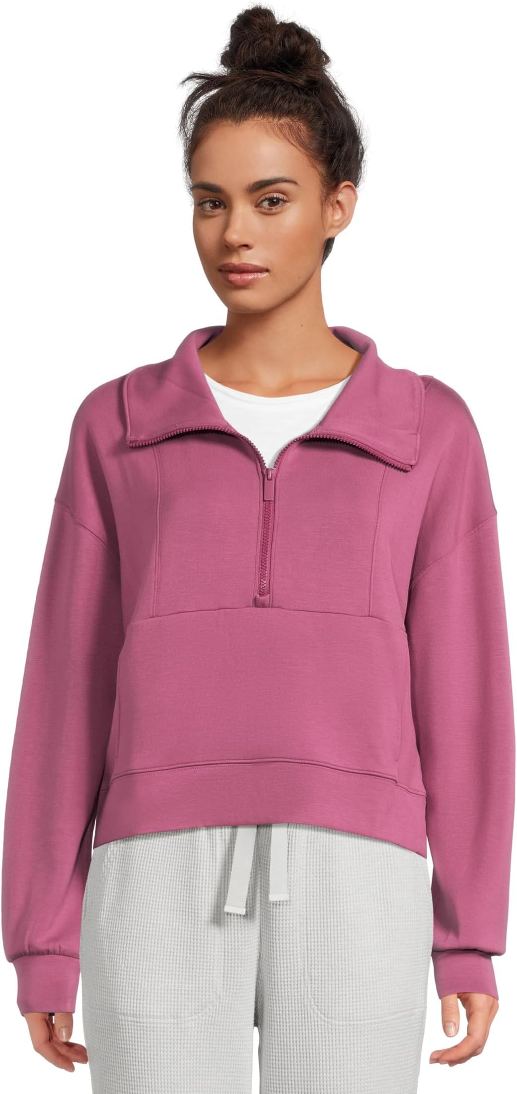 

Толстовка TravisMathew Skyloft Soft 1/2 Zip, цвет Damson