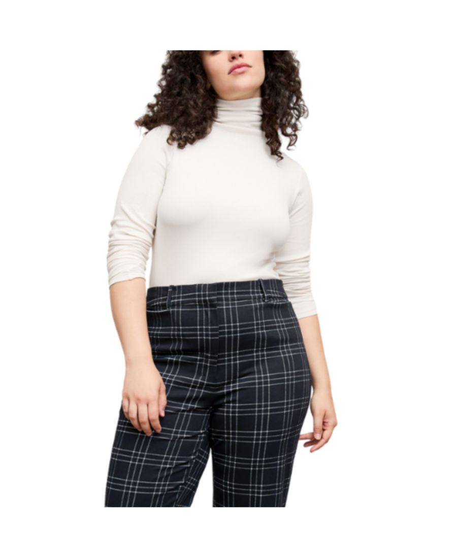 

Водолазка Axam Layering - ребристая, из хлопка пима MMLaFleur, Ivory